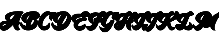 Black Stars Shadow Font UPPERCASE