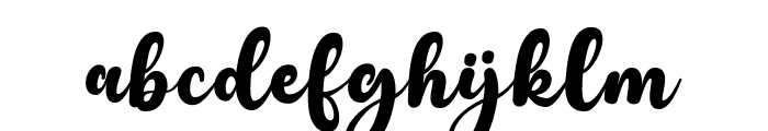 Black Stay Script Regular Font LOWERCASE