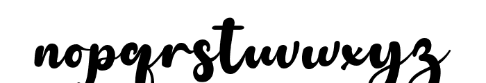 Black Stay Script Regular Font LOWERCASE