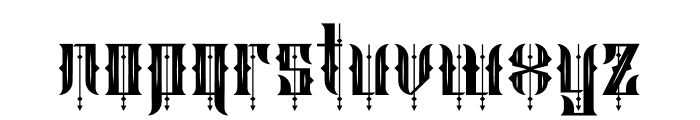 Black Sting Font LOWERCASE