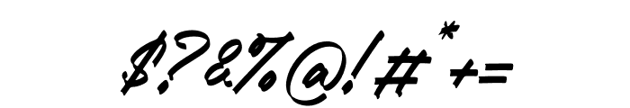 Black Stoyem Italic Font OTHER CHARS
