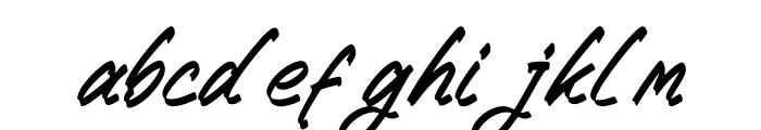 Black Stoyem Italic Font LOWERCASE