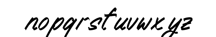 Black Stoyem Italic Font LOWERCASE