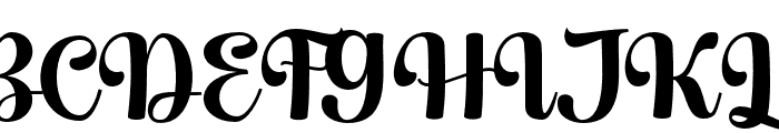 Black Super Regular Font UPPERCASE