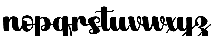 Black Super Regular Font LOWERCASE