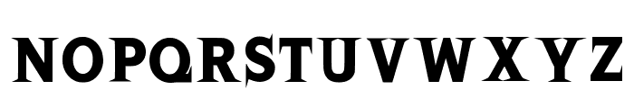 Black Sword Regular Font UPPERCASE