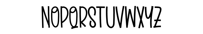 Black Thick Font LOWERCASE