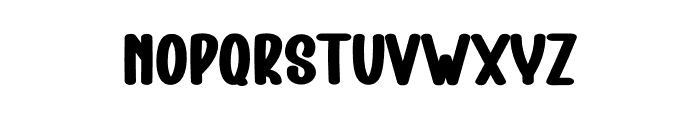 Black Thicky Font UPPERCASE