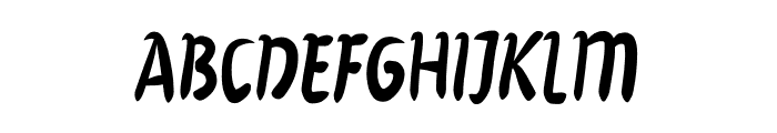 Black Touch Font UPPERCASE