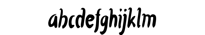 Black Touch Font LOWERCASE