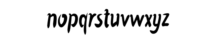 Black Touch Font LOWERCASE