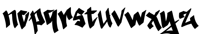 Black Town Font LOWERCASE