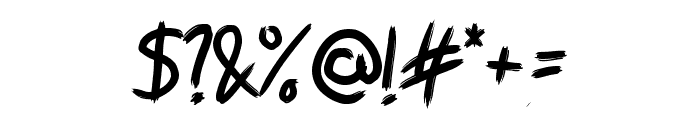 Black Venom Font OTHER CHARS