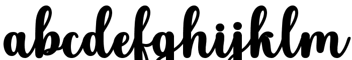 Black Vintage Regular Font LOWERCASE