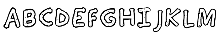 Black White Bubble Font Regular Font LOWERCASE