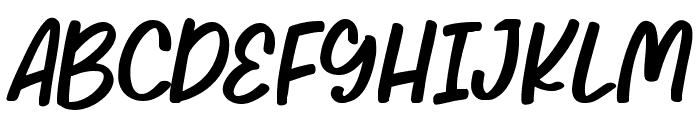 Black White Regular Font UPPERCASE