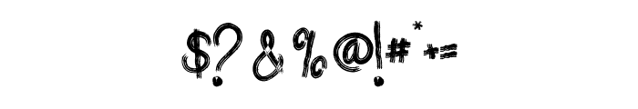Black Wood Font OTHER CHARS