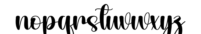 Black Woodland Font LOWERCASE