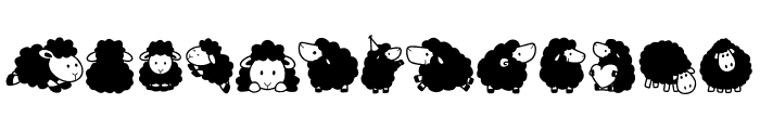 Black sheep Font UPPERCASE