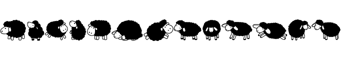 Black sheep Font UPPERCASE