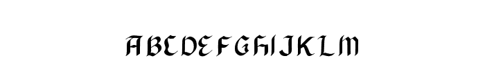 BlackArrow Regular Font LOWERCASE