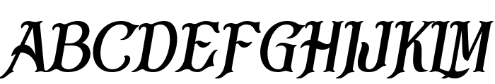 BlackDrama-Italic Font UPPERCASE