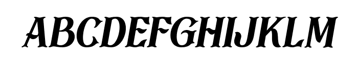 BlackDrama-Italic Font LOWERCASE