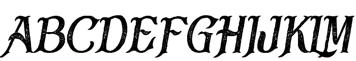 BlackDramaRough-Italic Font UPPERCASE