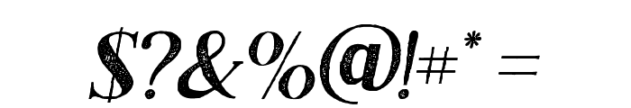 BlackDramaSerifRough-Italic Font OTHER CHARS