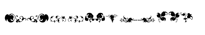 BlackFleurons Font UPPERCASE