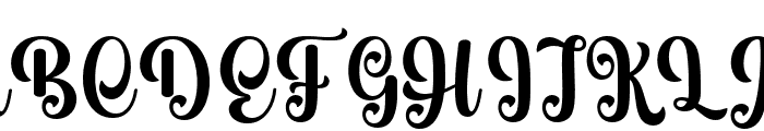 BlackHotten-Regular Font UPPERCASE