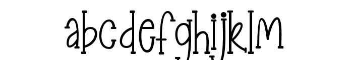 BlackPalkons Font LOWERCASE