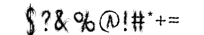 BlackReborn Font OTHER CHARS