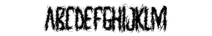 BlackReborn Font UPPERCASE