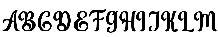 BlackSalmonBold15 Font UPPERCASE