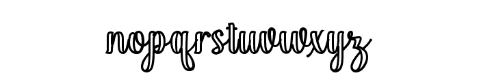 BlackSalmonOutlineBold Font LOWERCASE