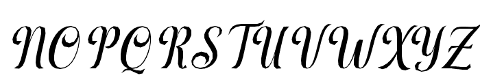 BlackSalmonSamboSlant Font UPPERCASE