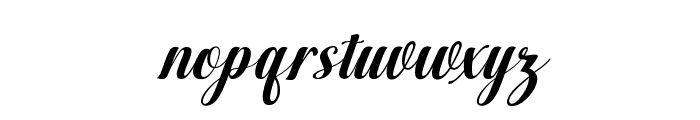 BlackSalmonSlant20 Font LOWERCASE
