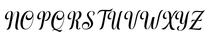 BlackSalmonSlant Font UPPERCASE