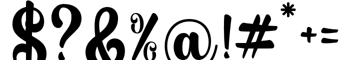 BlackSample-Regular Font OTHER CHARS