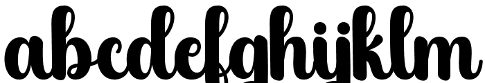 BlackSample-Regular Font LOWERCASE