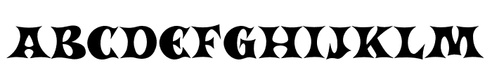 BlackSantaRegular Font LOWERCASE