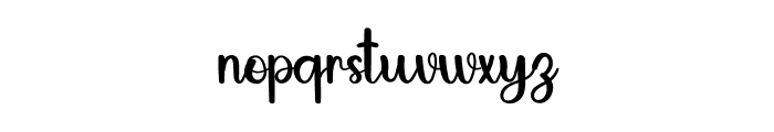 BlackSignature Font LOWERCASE