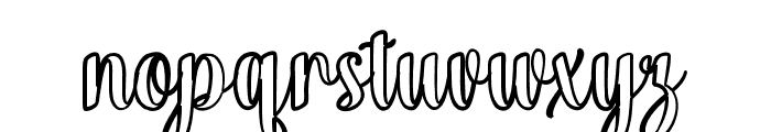 BlackStylishOutline Font LOWERCASE