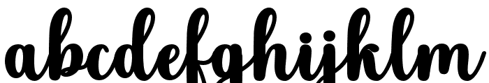 BlackVintage-Regular Font LOWERCASE