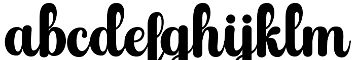 BlackVintageScript Font LOWERCASE