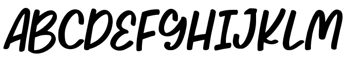 BlackWhite-Regular Font UPPERCASE