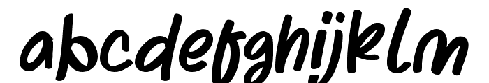 BlackWhite-Regular Font LOWERCASE