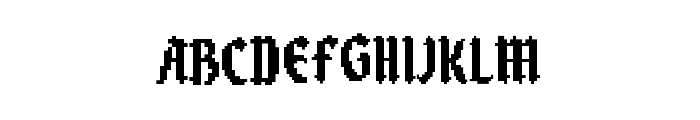 Blackbit Font UPPERCASE