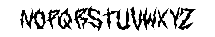 Blackened Rumbling Font UPPERCASE